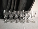 Série de 12 verres à absinthe XIXe siècle