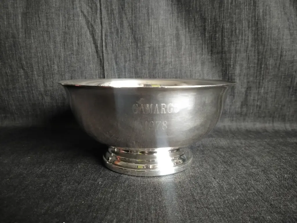 Bol à punch en métal argenté Camargo 1978 Gorham Manufactory Company 