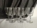 Série de 6 verres à eau modèle mirabeau Baccarat XIXe siècle 