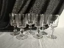 Série de 6 verres à vin rouge modèle mirabeau Baccarat XIXe siècle