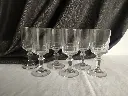 Série de 6 verres à porto modèle mirabeau Baccarat XIXe siècle 