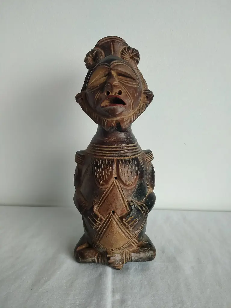 Fétiche en terre cuite Art Africain 