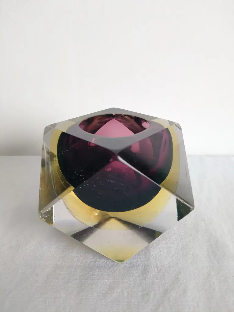 Cendrier ou vide poche en cristal de Murano 