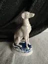 Lévrier en porcelaine XIXe siècle 