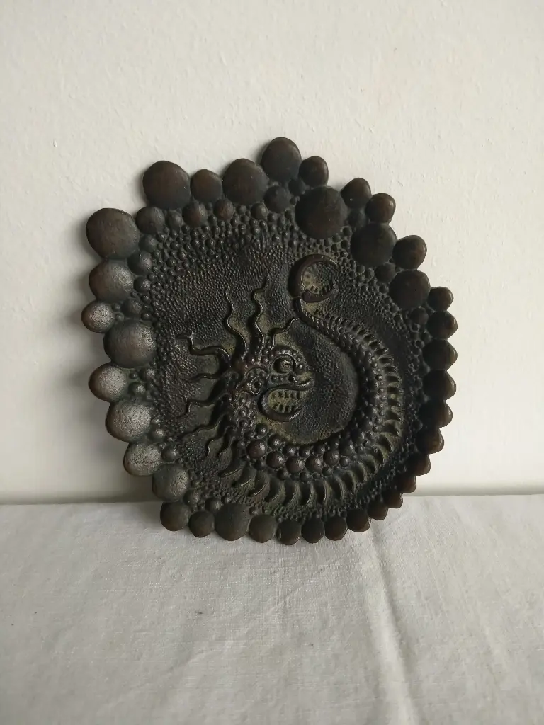 Vide poche en bronze à décor de dragon 