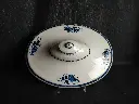 Couvercle en porcelaine de Tournai décor de ronda 