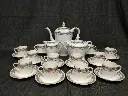 Service à café en porcelaine tchécoslovaque 
