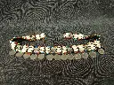Ceinture artisanale d'Asie du Sud-Ouest à décor de cauris et de pièces