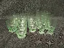 Service de verres en ouraline 