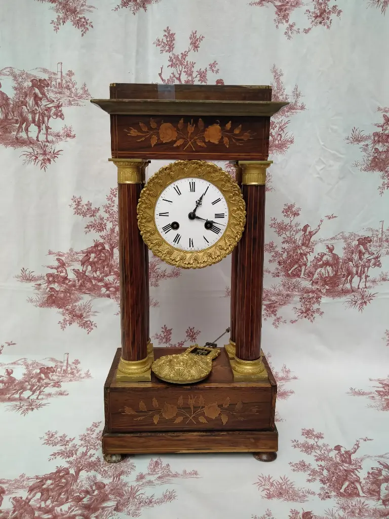 Pendule portique d'époque Charles X