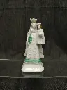 Vierge à l'enfant en porcelaine XVIIIe siècle 