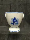 Sucrier en porcelaine de Tournai décor orientaliste XVIIIe siècle