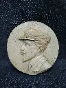 Portrait d'homme bas relief médaillon en plâtre signé J. Ballois 