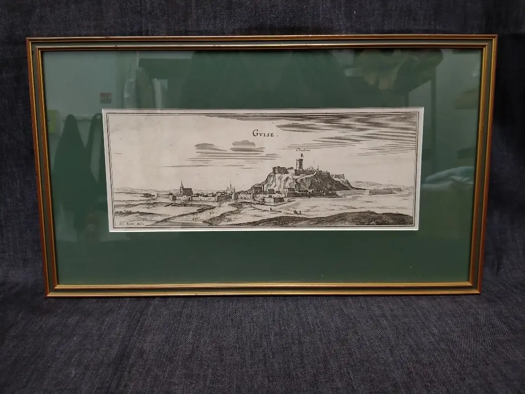 Gravure de la ville de Guise (Aisne) XVIIe siècle Johannes Peeters