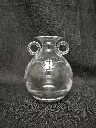 Vase en cristal avec anses torsadées 