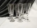 Série de 6 flutes à champagne 