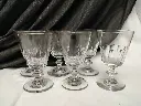 Série de 6 verres à eau modèle Caton Baccarat XIXe siècle