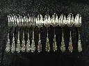 Série de 6 couverts en métal argenté 