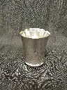 Timbale en métal argenté monogrammé LP Daniel Cregut Paris orfèvre 