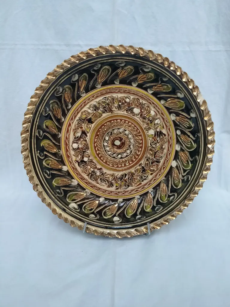 Céramique belge, Plat, Maîtrise de Nimy, Georges Destrebecq 