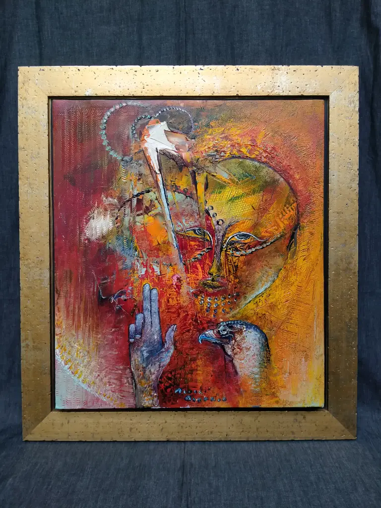 Peinture signée René Berthet n°543 