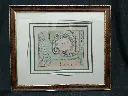 Gravure représentant le plan de la ville d'Ostende (Belgique) datant du XVIIe siècle