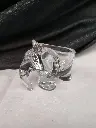 Vide poche ou cendrier en forme d'éléphant cristal de Vannes