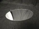 Centre de table miroir biseauté ovale années 50