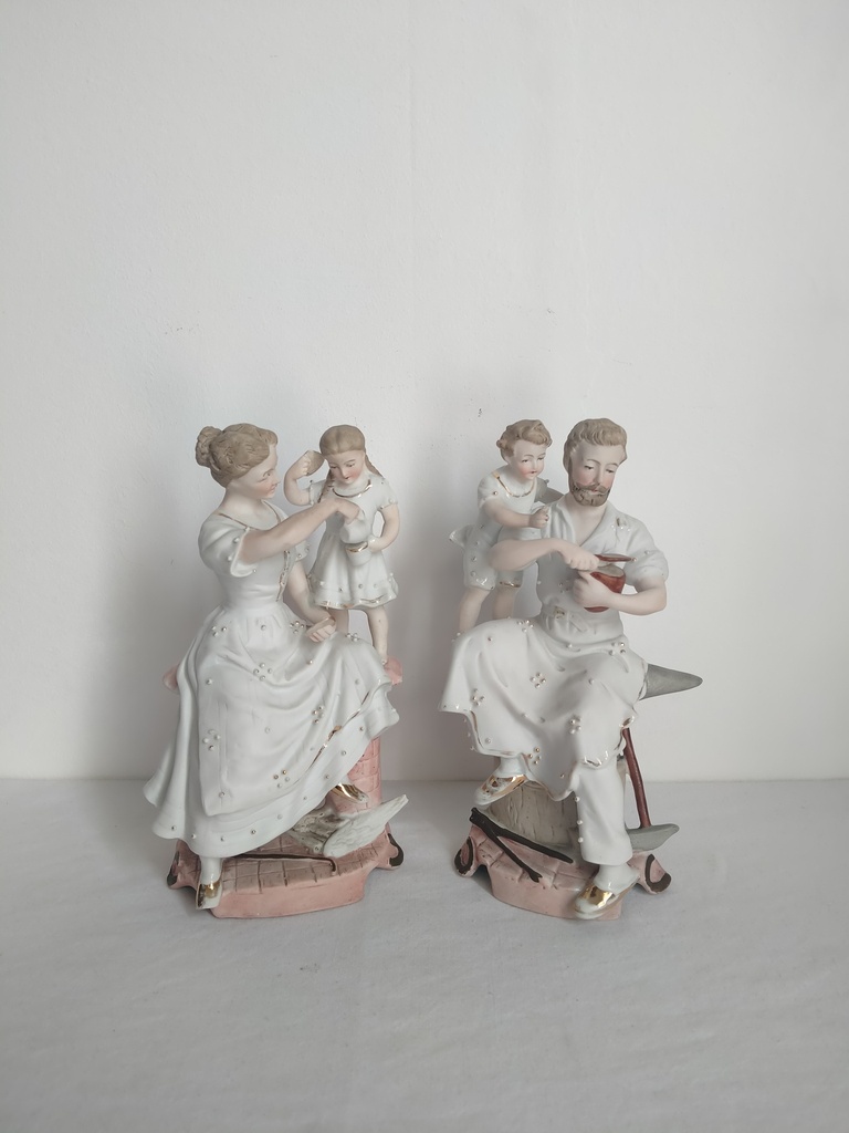 Paire de biscuits, le père et la mère