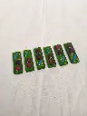 Série de 6 porte couteaux en pâte de verre signée Renée Gastin 