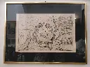 Gravure plan de la ville de Maubeuge datant du XVIIIe siècle 