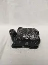 Petite boite en laque burgauté en forme de tortue et motif de Tai Chi Bagua