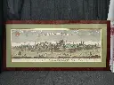 Gravure colorée Tournay oder Dornick par Friedrich Bernhard Werner XVIIIe siècle