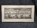 Gravure vue panoramique de Varsovie datant de la fin du XVIIe siècle Erik J. Dahlberg Nicolas Perelle 