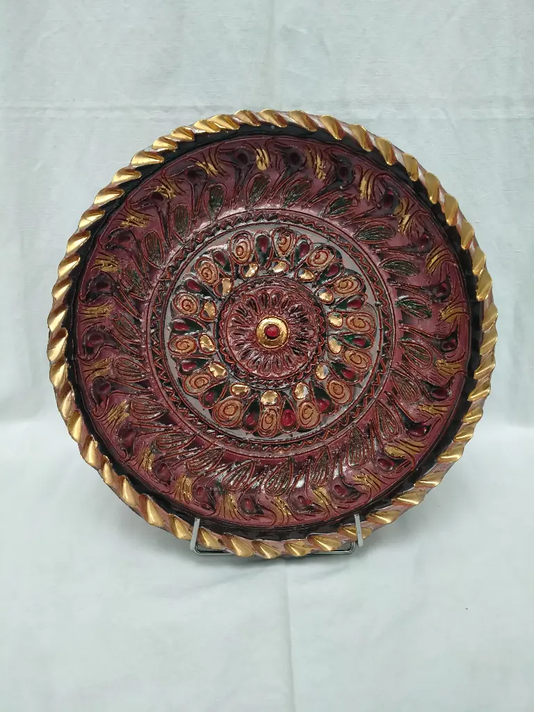 Céramique belge, Plat, Maîtrise de Nimy, Georges Destrebecq 