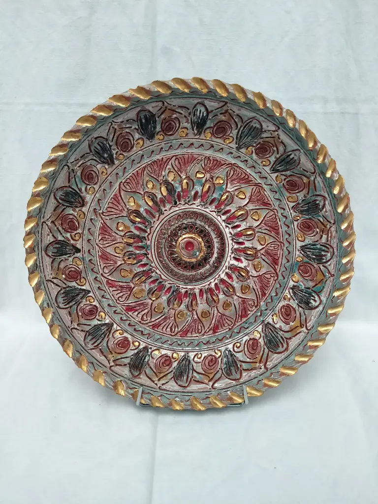 Céramique belge, Plat, Maîtrise de Nimy, Georges Destrebecq 