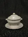 Ancien moutardier en faience Keller et Guérin Luneville en forme de soupière 