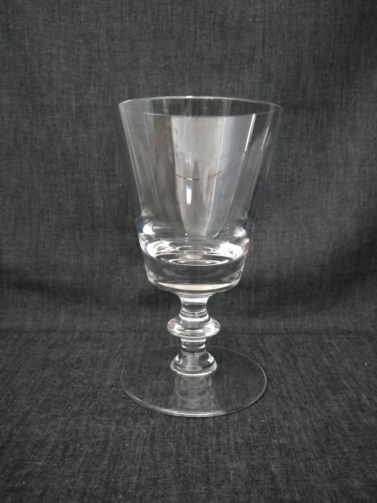 Grand verre de mariage en cristal de Val Saint Lambert 