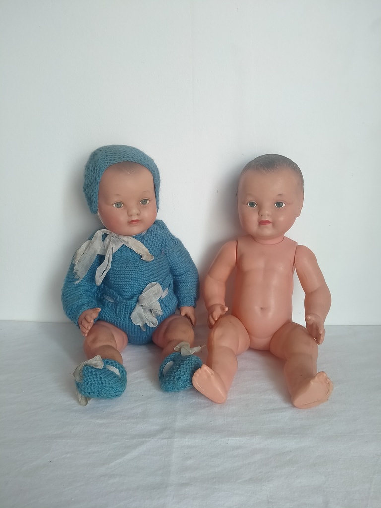 Paire de poupées baigneurs, Anel et Convert Moulin taille 35