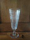 Ancien verre de mariage en verre gravé décor de frise de grecque XIXe siècle