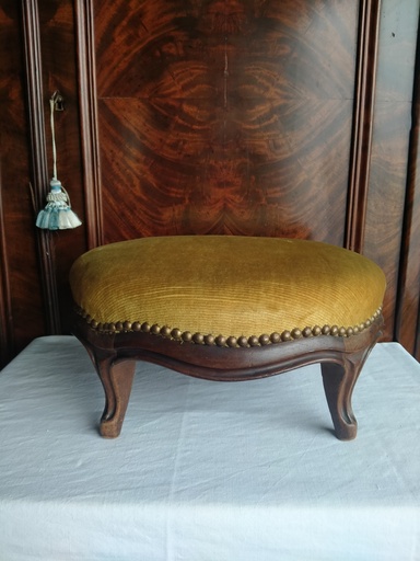 Repose pied en acajou, XIXe siècle, Louis-Philippe 