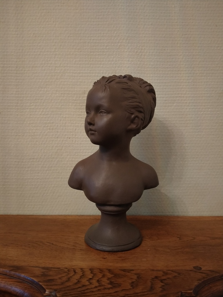 Buste en terre cuite de Louise Brongniart d'après Houdon