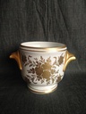 Rafraichissoir à verre en porcelaine de Paris Pillivuyt décor or 
