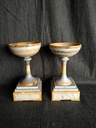 Paire de coupes en marbre 
