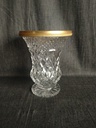 Vase médicis en cristal avec monture en bronze