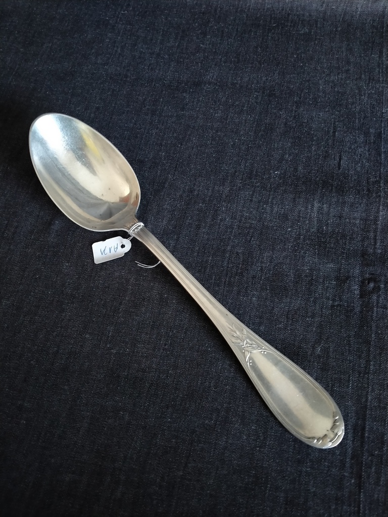 Cuillère à ragout en métal argenté Ercuis Laurier  