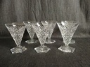 Série de 6 verres à eau en cristal de Val Saint Lambert 