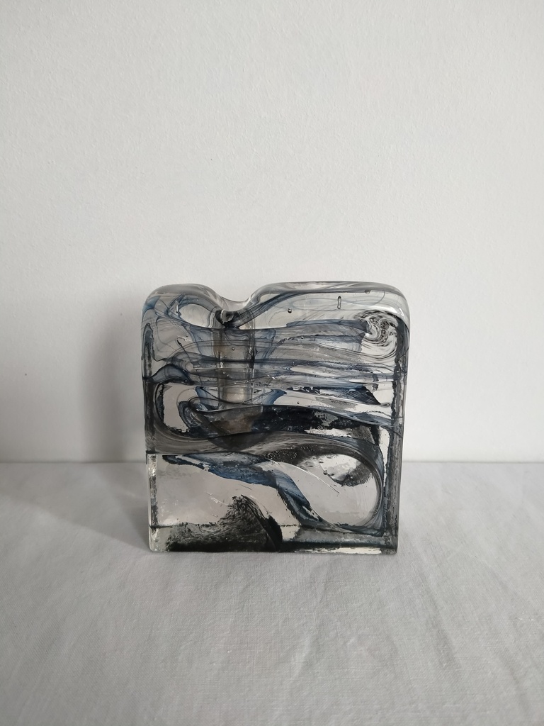 Vase soliflore en cristal Ritzenhoff Marsberger Allemagne 