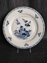 Chine - Assiette en porcelaine bleu blanc oiseau, XVIIIe siècle