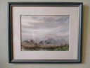 Aquarelle représentant un paysage signée Eric Laurent 